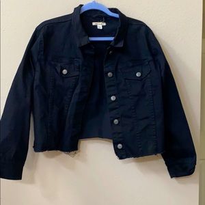 Short Black Jean Jacket